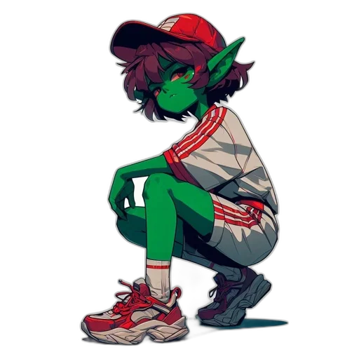 creature, hat, jacket, dragon transparent PNG cut-out
