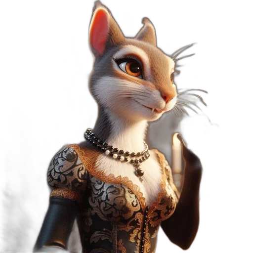 jewelry, staff, animal, dress transparent PNG cut-out