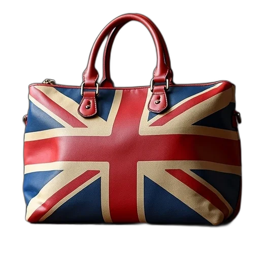 british, flag, bag transparent PNG cut-out