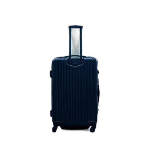 3d render, black, suitcase, being transparent PNG cut-out