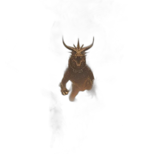 animal, creature, dragon, crown transparent PNG cut-out