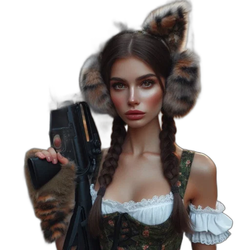 weapon, animal, dress, mask transparent PNG cut-out