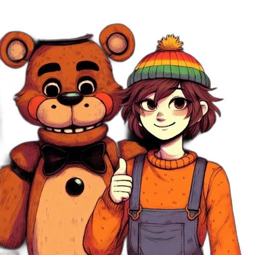 staff, hat, animal, jacket transparent PNG cut-out