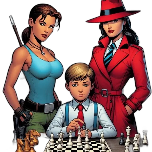 comic book art, concept art, cartoon, pixel art transparent PNG cut-out