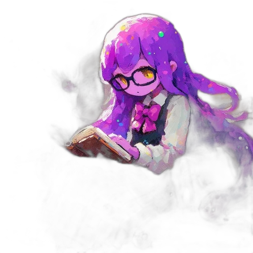 weapon, staff, hair, creature transparent PNG cut-out