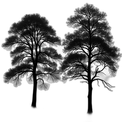 tree, crown, hair, face transparent PNG cut-out