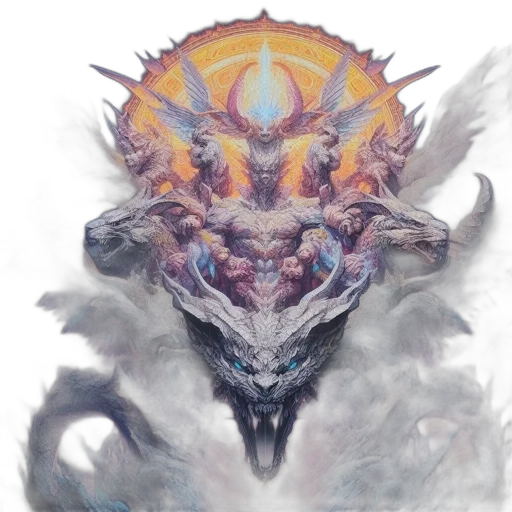 dragon, mask, creature, face transparent PNG cut-out