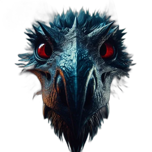 dragon, mask, creature, face transparent PNG cut-out