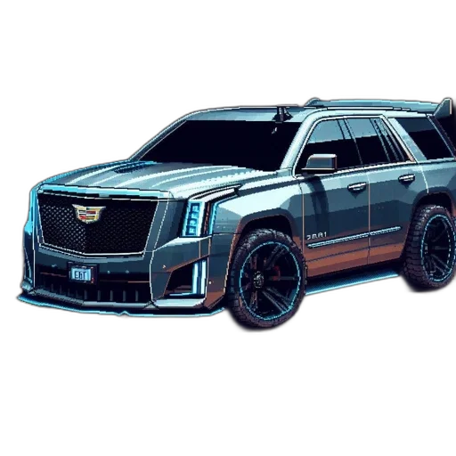 car, concept art, 3d render, photorealistic transparent PNG cut-out
