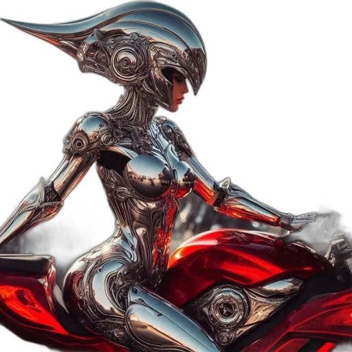 robot, dress, concept art, fantasy art transparent PNG cut-out