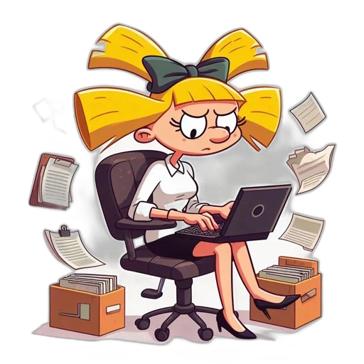 staff, furniture, dress, cartoon transparent PNG cut-out