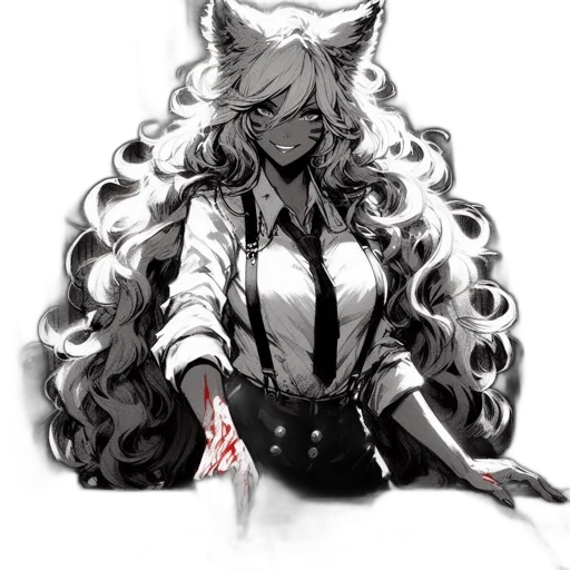jacket, staff, animal, weapon transparent PNG cut-out