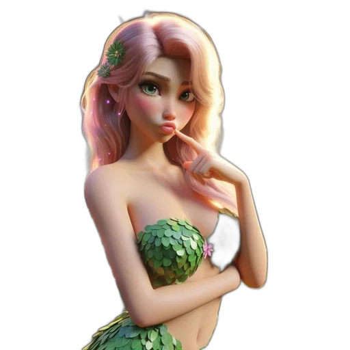 dress, fantasy art, 3d render, concept art transparent PNG cut-out