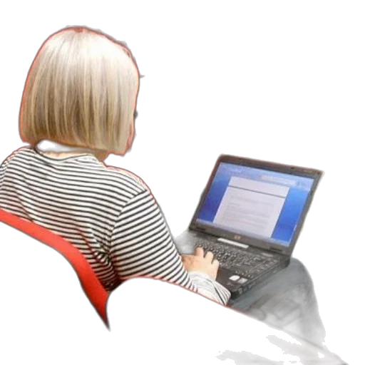 staff, 3d render, person, short transparent PNG cut-out