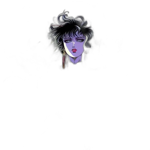 face, hair, mask, creature transparent PNG cut-out