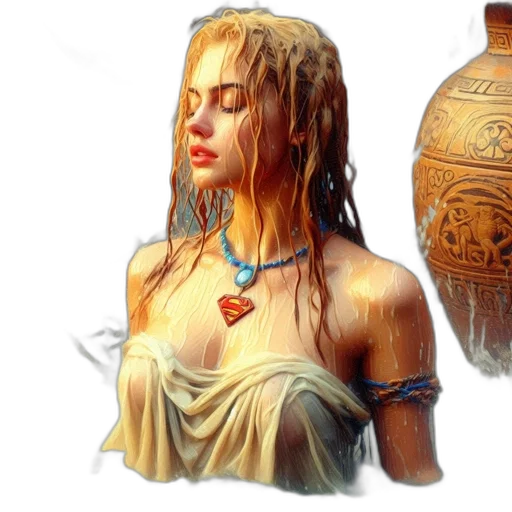 jewelry, dress, fantasy art, photorealistic transparent PNG cut-out