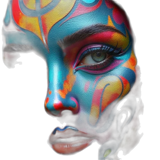 mask, face, crown, photorealistic transparent PNG cut-out