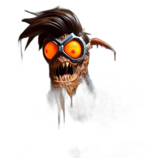 mask, staff, face, creature transparent PNG cut-out