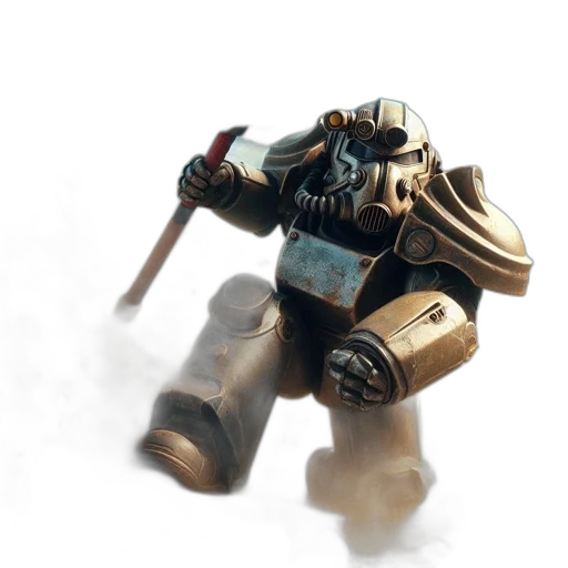 robot, weapon, staff, creature transparent PNG cut-out
