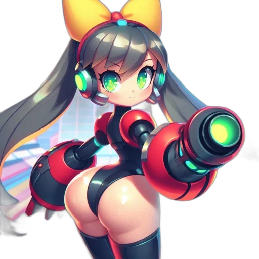 weapon, staff, robot, concept art transparent PNG cut-out