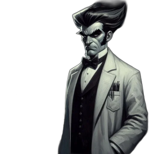 jacket, staff, face, hat transparent PNG cut-out