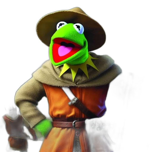 hat, staff, animal, creature transparent PNG cut-out