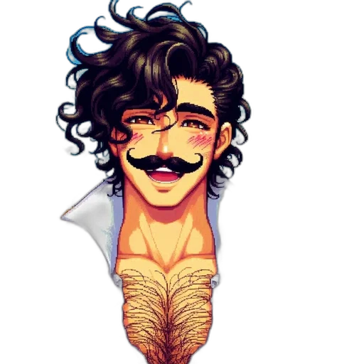 mask, face, hair, staff transparent PNG cut-out