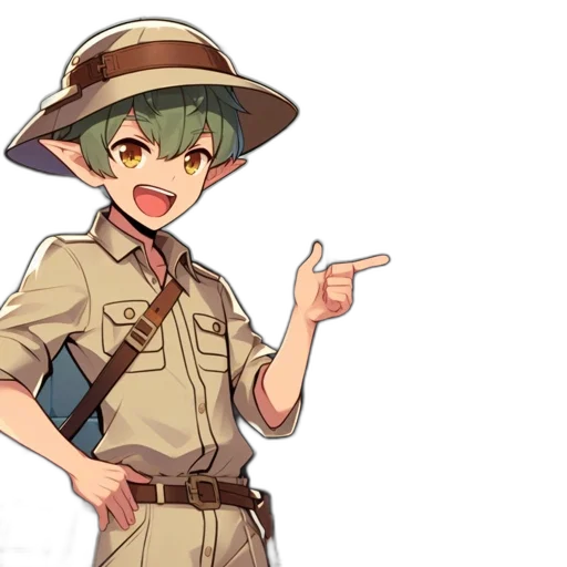 staff, hat, weapon, pixel art transparent PNG cut-out