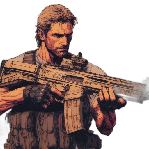 weapon, concept art, comic book art, pixel art transparent PNG cut-out