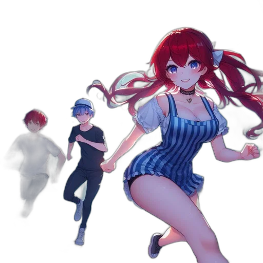 dress, concept art, anime, 3d render transparent PNG cut-out