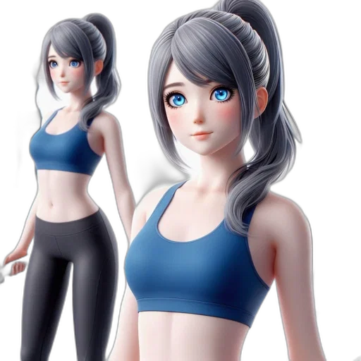 concept art, 3d render, anime, fantasy art transparent PNG cut-out
