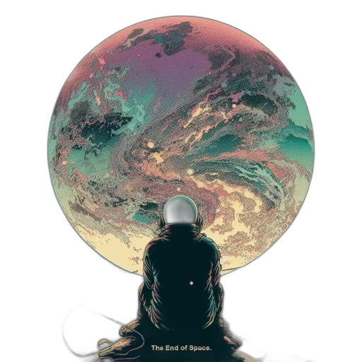 concept art, fantasy art, watercolor, outer space transparent PNG cut-out