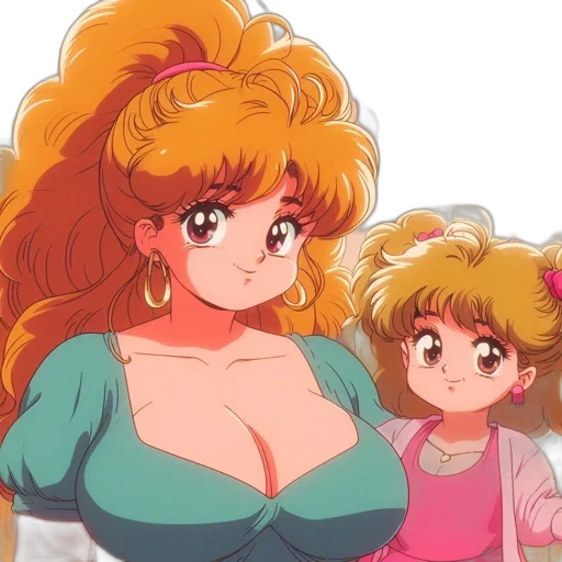 anime, vaporwave, cartoon, concept art transparent PNG cut-out