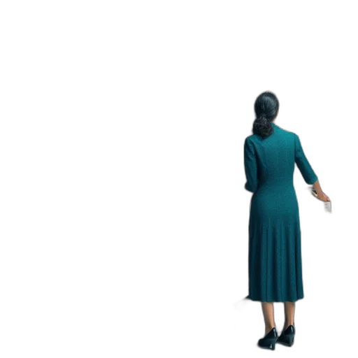 dress, staff, hat, jacket transparent PNG cut-out