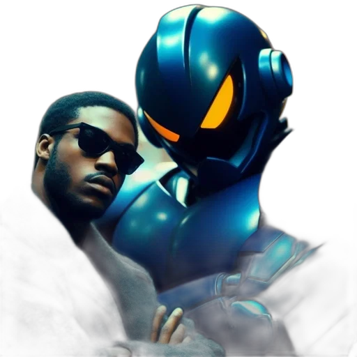 robot, concept art, comic book art, 3d render transparent PNG cut-out
