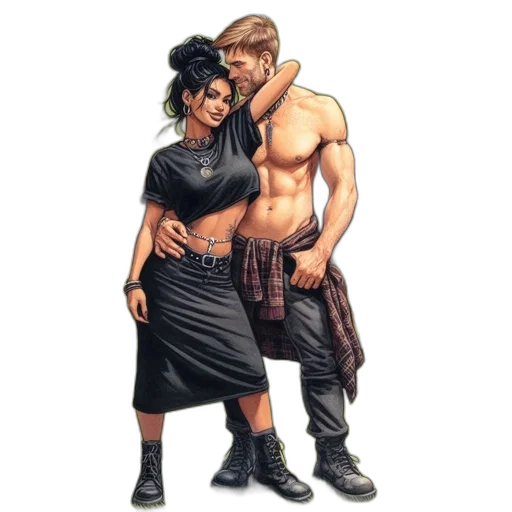 concept art, fantasy art, comic book art, photorealistic transparent PNG cut-out