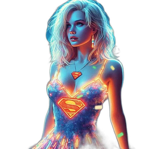 dress, jewelry, comic book art, fantasy art transparent PNG cut-out