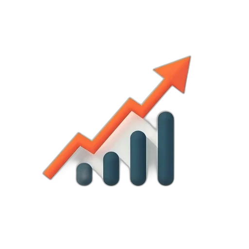 growing, graph, icon, diagram transparent PNG cut-out