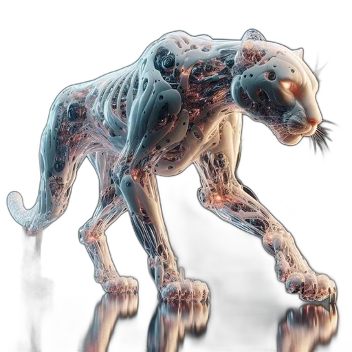 creature, animal, concept art, 3d render transparent PNG cut-out