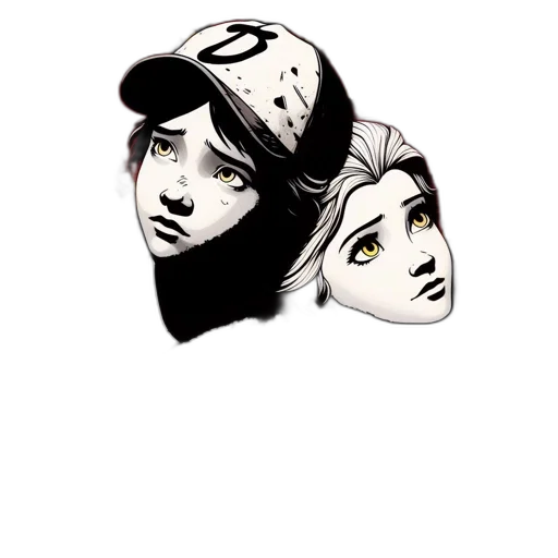 hat, mask, face, comic book art transparent PNG cut-out
