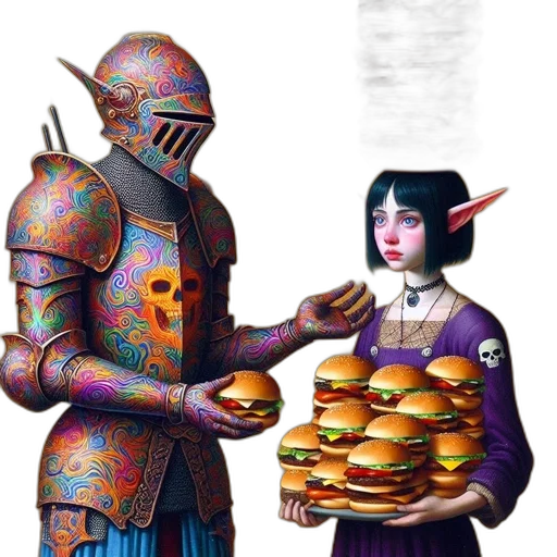 food, robot, creature, weapon transparent PNG cut-out