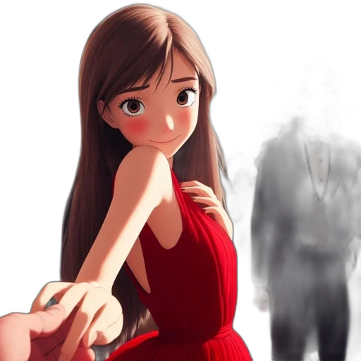 dress, face, creature, robot transparent PNG cut-out