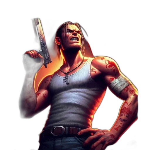 weapon, comic book art, concept art, cyberpunk transparent PNG cut-out