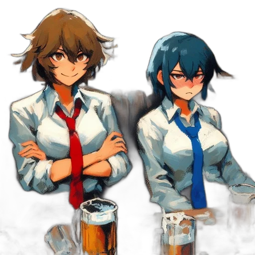 staff, robot, anime, pixel art transparent PNG cut-out