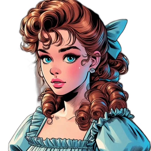 face, dress, staff, crown transparent PNG cut-out