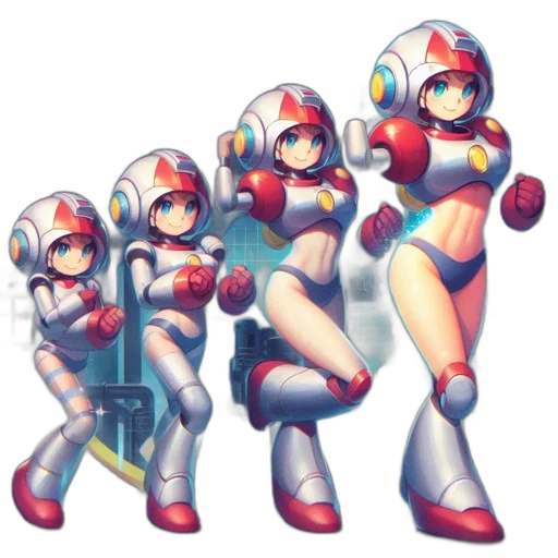robot, weapon, concept art, pixel art transparent PNG cut-out