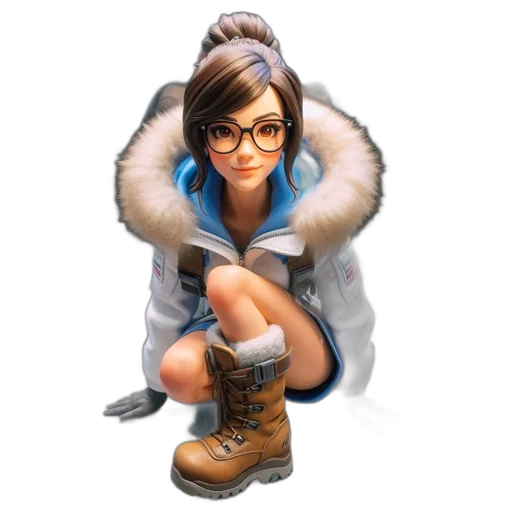 jacket, staff, face, animal transparent PNG cut-out