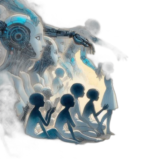 robot, mask, concept art, comic book art transparent PNG cut-out