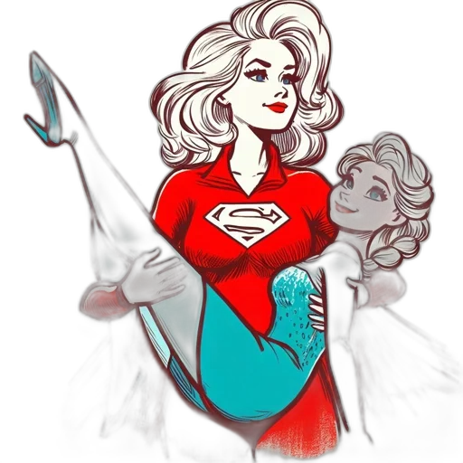 comic book art, concept art, cartoon, fantasy art transparent PNG cut-out
