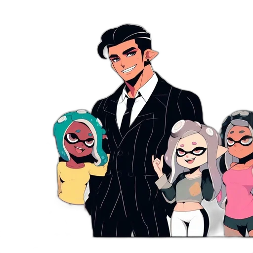 concept art, cartoon, cyberpunk, comic book art transparent PNG cut-out